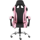 Silla Gamer Ergonómica Modelo Falkor Color Negro-Rosa