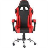 Silla Gamer Ergonómica Modelo Falkor Color Negro-Rojo