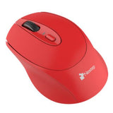 Mouse Nextep Inalámbrico Ergonomico USB 1600 dpi Bateria Incluida Color Rojo