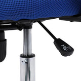 Silla Secretarial Nextep de Altura Ajustable Tela Azul Base Giratoria