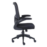 Silla Ejecutiva Nextep de Altura y Descansabrazos Ajustable Tela/Malla Negro y Base Giratoria