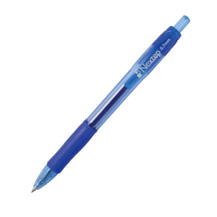Bolígrafo Nextep Gel Retractil Mediano 0.7mm Azul c/6