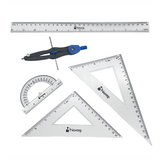 Juego de Geometria Nextep Grande 5 Piezas