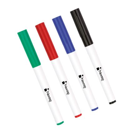 Marcadores Nextep para Pizarron Blanco Economico Juego 4 Colores Punta Fina Redonda 2.5mm