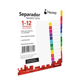 Separador Nextep Economico 12 Divisiones con Numero