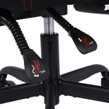 Silla Gamer Nextep Ergonomica Falkor Masaje Lumbar y Reposa Pies Color Gris/Negro