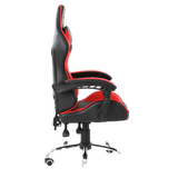 Silla Gamer Ergonómica Modelo Falkor Color Negro-Rojo