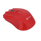 Mouse Nextep Inalámbrico USB Color Rojo 1600 dpi Baterias Incluidas
