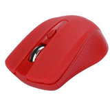 Mouse Nextep Inalámbrico USB Color Rojo 1600 dpi Baterias Incluidas
