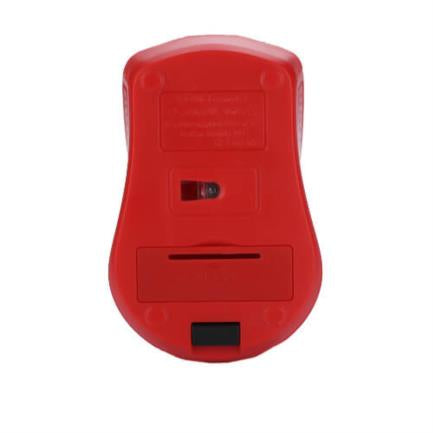 Mouse Nextep Inalámbrico USB Color Rojo 1600 dpi Baterias Incluidas