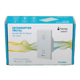 Interruptor Nextep Smart de Luz Pared Tactil Doble Control Wi-Fi