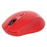 Mouse Nextep Inalámbrico Ergonomico USB 1600 dpi Bateria Incluida Color Rojo