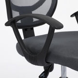 Silla Secretarial Nextep de Altura Ajustable Tela Gris Base Giratoria