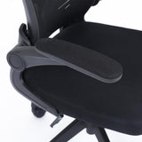 Silla Ejecutiva Nextep de Altura y Descansabrazos Ajustable Tela/Malla Negro y Base Giratoria