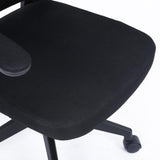 Silla Ejecutiva Nextep de Altura y Descansabrazos Ajustable Tela/Malla Negro y Base Giratoria