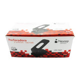 Perforadora Nextep Uso Rudo 2 Orificios 8cm Hasta 60 Hojas Color Negro
