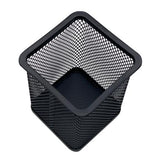 Porta Lapices Nextep Cuadrado Mediano Malla Metalica 8x8x9.7cms