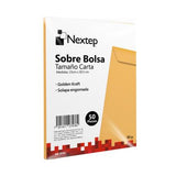 Sobre Bolsa Economico Nextep Tama‚Äìo Carta Solapa Engomada Paquete c/50